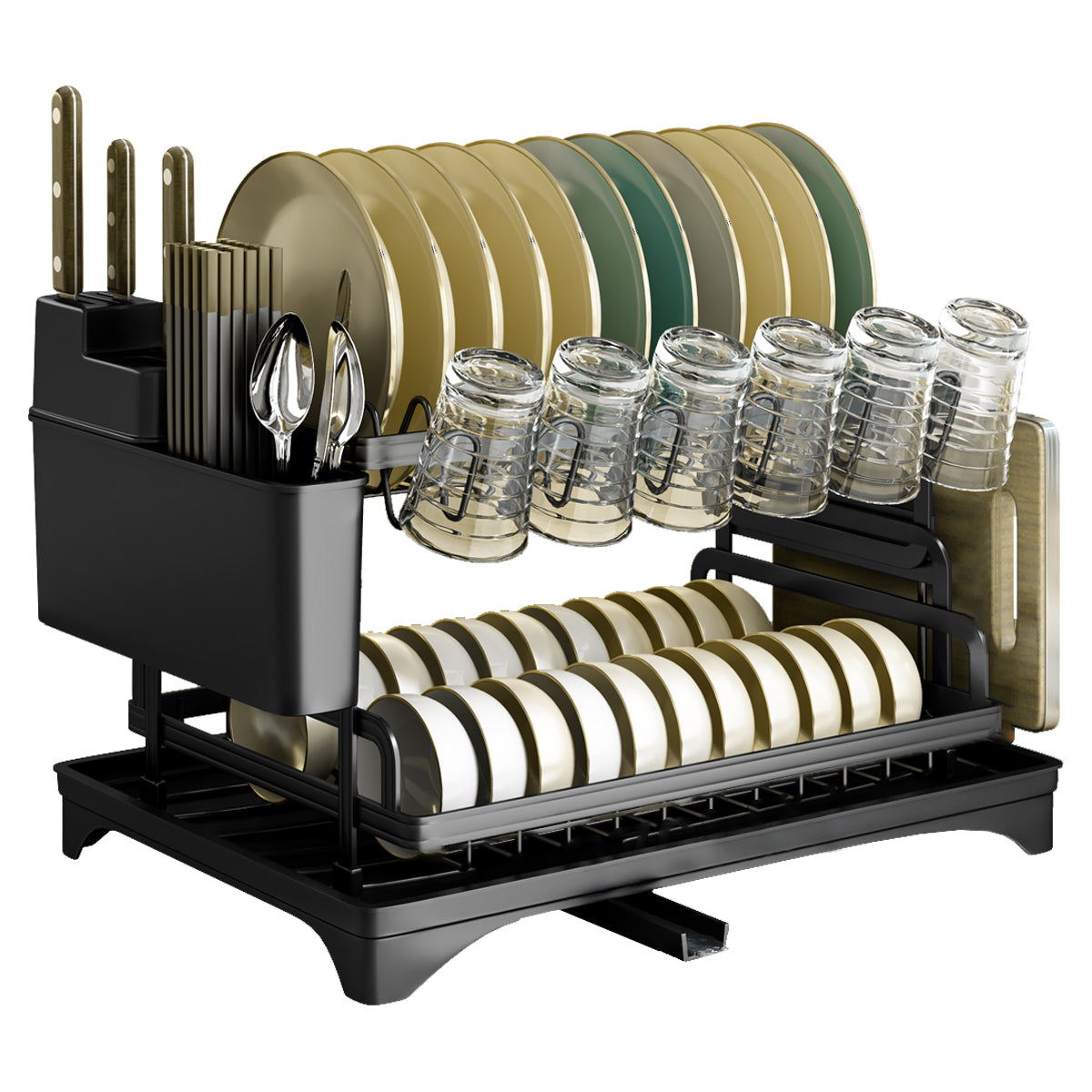 003XH-008-2 Kitchen Dish and Utensil Drain Rack 003XH-008-2 Kitchen Dish and Utensil Drain Rack